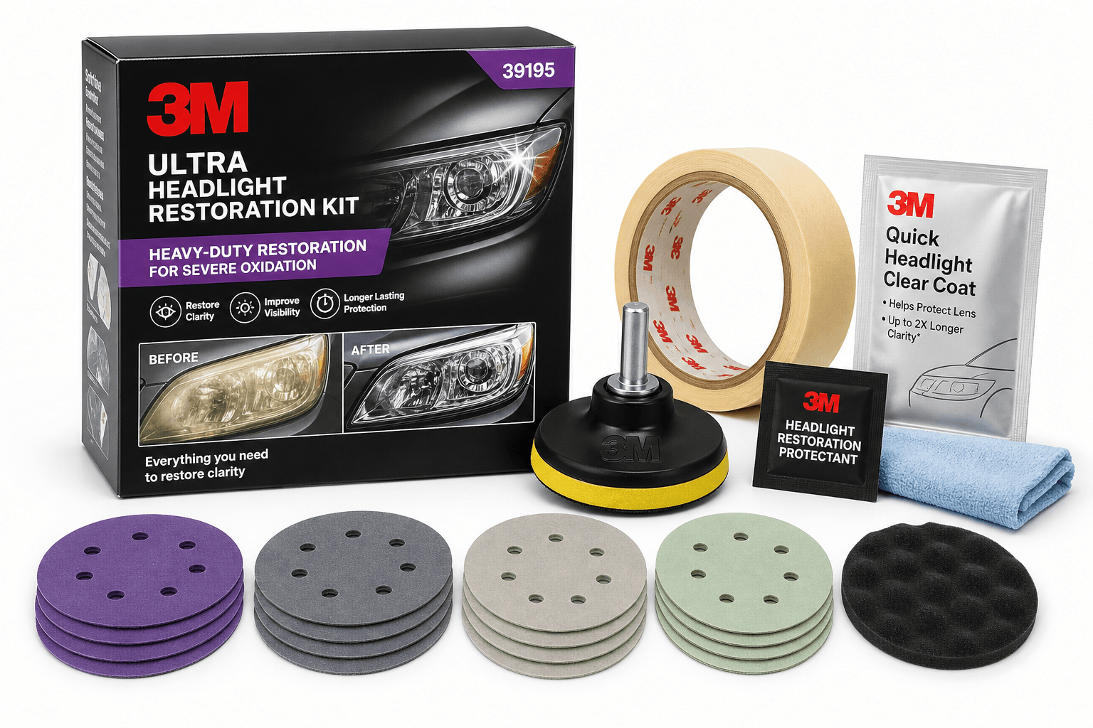 3M Ultra Headlight Restoration Kit (39195) Review: A Heavy‑Duty Fix for Cloudy Plastic Lenses