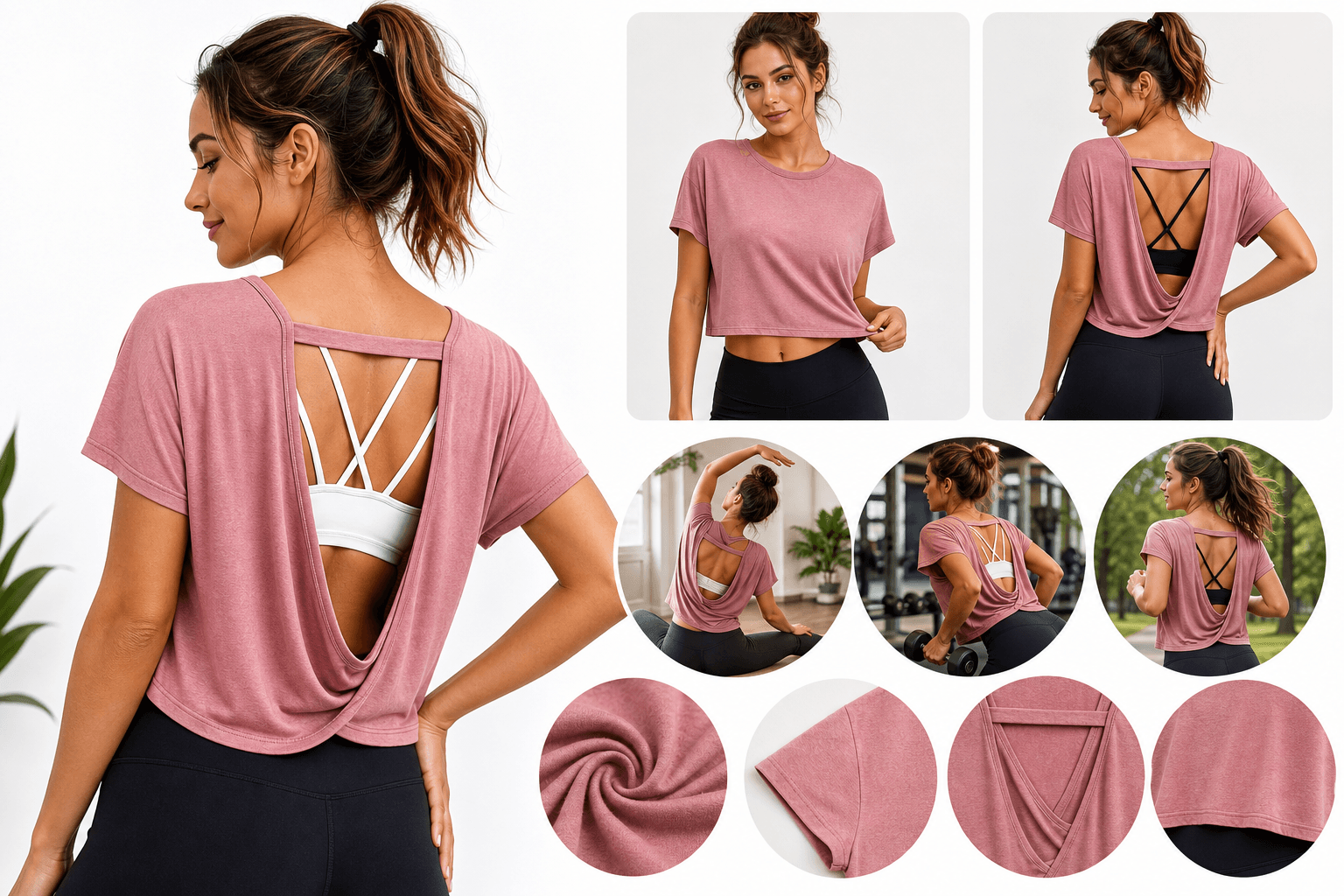 Kumufenc Open-Back Workout Tee Review: A Breezy, Y2K-Inspired Gym Basic