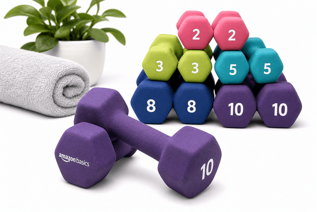 Amazon Basics Neoprene Dumbbell Hand Weights Review: Simple, Grippy, and Effective for Everyday Training