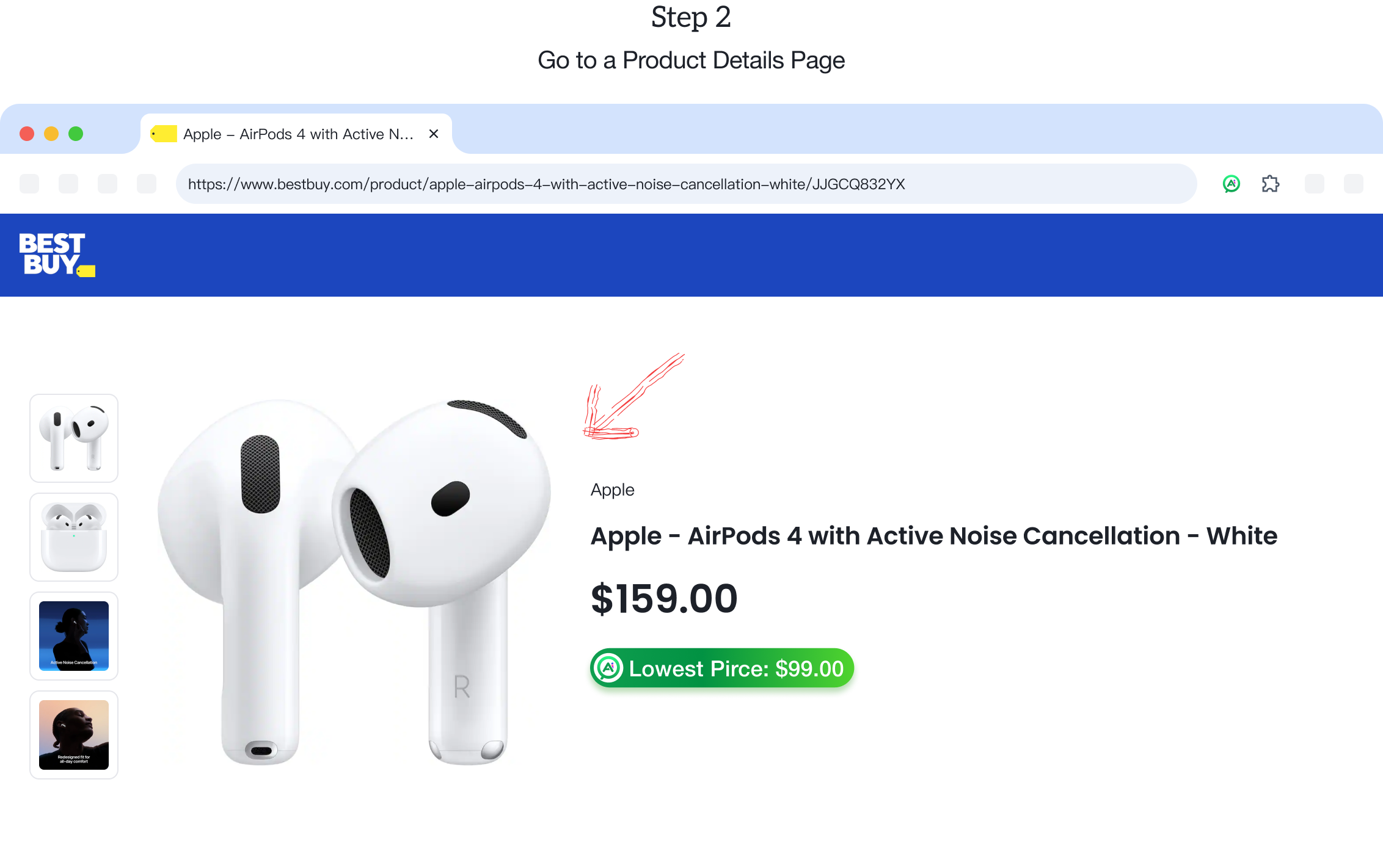 Step 2 - Compare prices